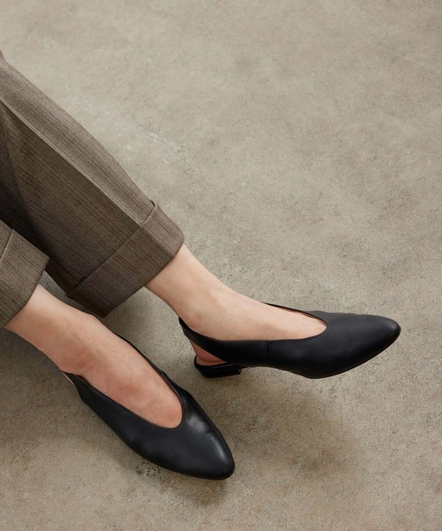 ROPE'（ロペ）の「スリングバックシューズ（パンプス・レディース・ブラック/カーキ・36/37/36.5/37.5/35.5）」の2枚目の写真