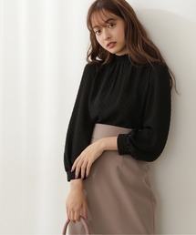 PROPORTION BODY DRESSING | シャーリングネックドットブラウス / 1211210900(シャツ/ブラウス)