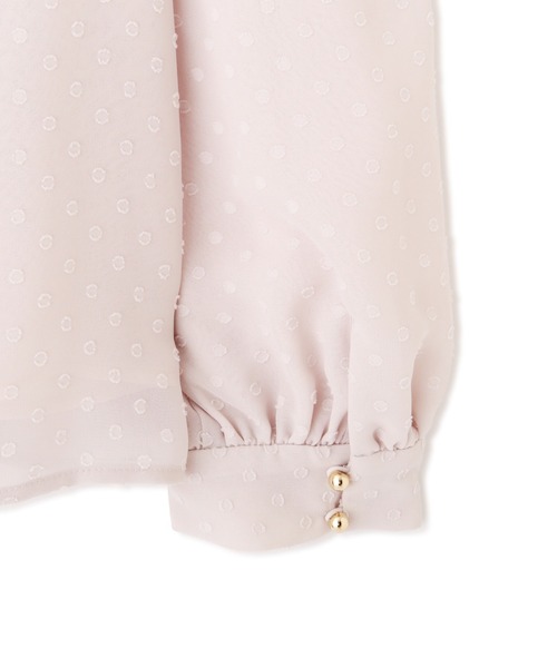 PROPORTION BODY DRESSING（プロポーションボディドレッシング）の「シャーリングネックドットブラウス / 1211210900（シャツ/ブラウス・レディース・ブラック/ホワイト系その他/グレー・SMALL/MEDIUM）」の20枚目の写真