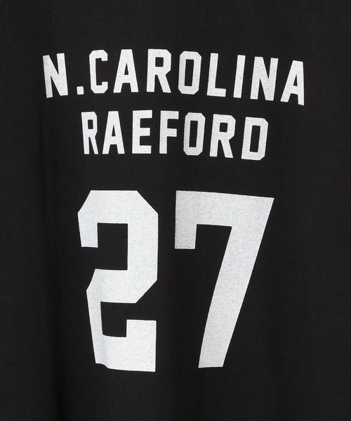 ADAM ET ROPE'（アダムエロペ）の「フットボールロンT（Tシャツ/カットソー・レディース・ブラック/ホワイト・FREE）」の10枚目の写真