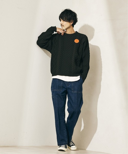 JOURNAL STANDARD relume（ジャーナルスタンダード　レリューム）の「＜Relume Jeans＞ベイカースラックスパンツ（デニムパンツ・メンズ・ブラック/ダークインディゴブルー/ライトインディゴブルー・1/2）」の4枚目の写真