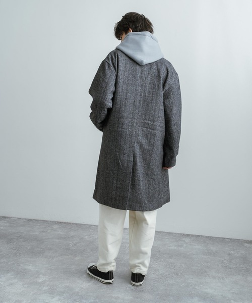 Rocky Monroe（ロッキーモンロー）の「総柄ウール 3B ロングチェスターコート（チェスターコート・メンズ・グレー系その他/チェック・M/L）」の7枚目の写真