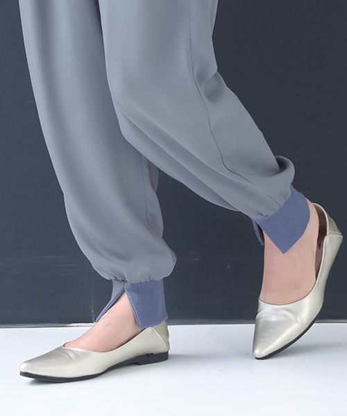 n'OrLABEL（ノアールレーベル）の「【廃盤】『リブスリットジョガーパンツ』（その他パンツ・レディース・グレイッシュブルー/ブラック/グレイッシュベージュ/テラコッタ・1/2）」の13枚目の写真