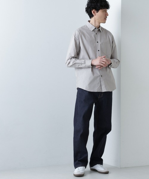 NANO universe(ナノユニバース)の「【WEB限定】コットンリラックスフィットシャツ (シャツ/ブラウス・メンズ・ホワイト/ベージュ/ライトグレー・マルチサイズ)」の12枚目の写真