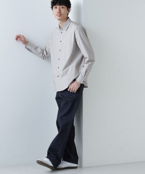 NANO universe(ナノユニバース)の「【WEB限定】コットンリラックスフィットシャツ (シャツ/ブラウス・メンズ・ホワイト/ベージュ/ライトグレー・マルチサイズ)」の15枚目の写真