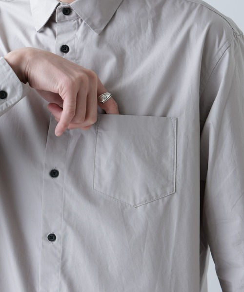 NANO universe(ナノユニバース)の「【WEB限定】コットンリラックスフィットシャツ (シャツ/ブラウス・メンズ・ホワイト/ベージュ/ライトグレー・マルチサイズ)」の17枚目の写真