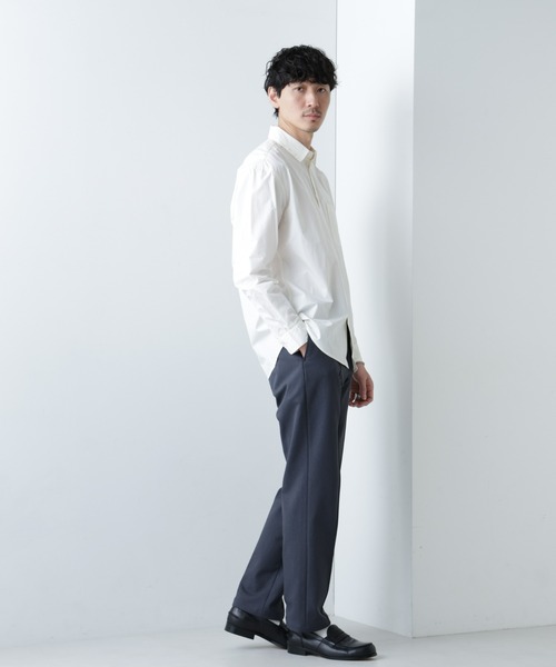 NANO universe(ナノユニバース)の「【WEB限定】コットンリラックスフィットシャツ (シャツ/ブラウス・メンズ・ホワイト/ベージュ/ライトグレー・マルチサイズ)」の4枚目の写真