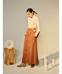 Ray BEAMS | RBS / コーデュロイ カットアウト スカート(スカート)