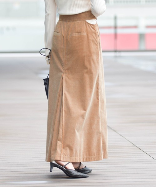 Ray BEAMS（レイビームス）の「RBS / コーデュロイ カットアウト スカート（スカート・レディース・ブラウン/ベージュ・0/1）」の14枚目の写真