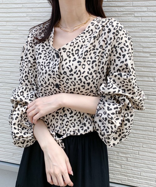 at12:03(アットイチニーゼロサン)の「2WAYレオパード柄ブラウス(シャツ/ブラウス・レディース・その他1/その他2・FREE)」の10枚目の写真