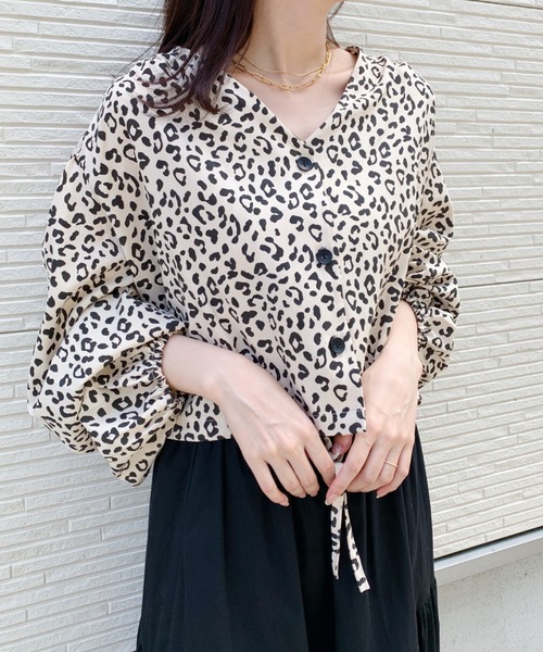 at12:03(アットイチニーゼロサン)の「2WAYレオパード柄ブラウス(シャツ/ブラウス・レディース・その他1/その他2・FREE)」の13枚目の写真
