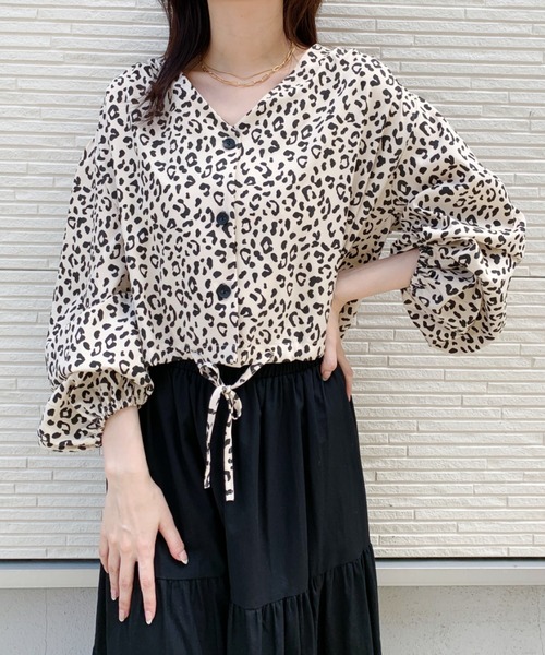 at12:03(アットイチニーゼロサン)の「2WAYレオパード柄ブラウス(シャツ/ブラウス・レディース・その他1/その他2・FREE)」の7枚目の写真