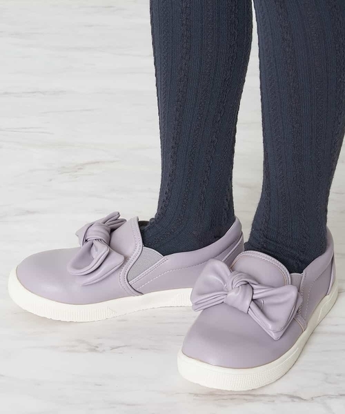 a.v.v（アーヴェヴェ）の「[KIDS]リボンスニーカー[WEB限定サイズ]（スニーカー・キッズ・ライトパープル/ミント・23/18/21/22/19/20）」の12枚目の写真