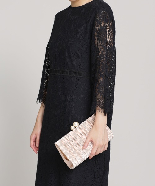 NANO universe（ナノユニバース）の「プリーツクラッチ（クラッチバッグ・レディース・ブラック/ピンクベージュ・FREE）」の10枚目の写真