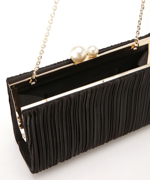 NANO universe（ナノユニバース）の「プリーツクラッチ（クラッチバッグ・レディース・ブラック/ピンクベージュ・FREE）」の7枚目の写真
