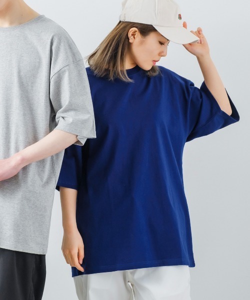 SIDEWAY STANCE(サイドウェイスタンス)の「【SIDEWAY STANCE】ミドルウェイト 無地 半袖 Tシャツ(Tシャツ/カットソー・メンズ・ホワイト/ブラック/パープル/モスグリーン/グレイッシュベージュ/チャコール/オリーブ/イエロー/ネイビー/キャメル/スモークピンク/セージグリーン/杢グレー/グリーン・MEDIUM/LARGE/X-LARGE)」の11枚目の写真