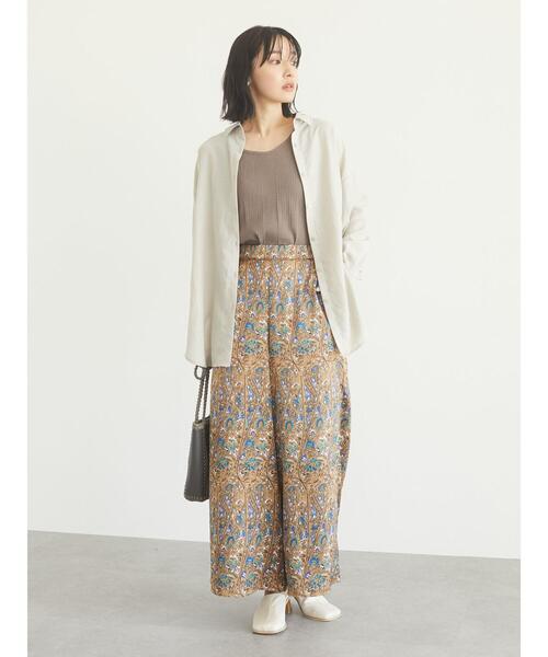 Green　Parks（グリーンパークス）の「さっと羽織りシャツ＊（シャツ/ブラウス・レディース・チャコールグレー/イエロー/グレイッシュベージュ・FREE）」の7枚目の写真