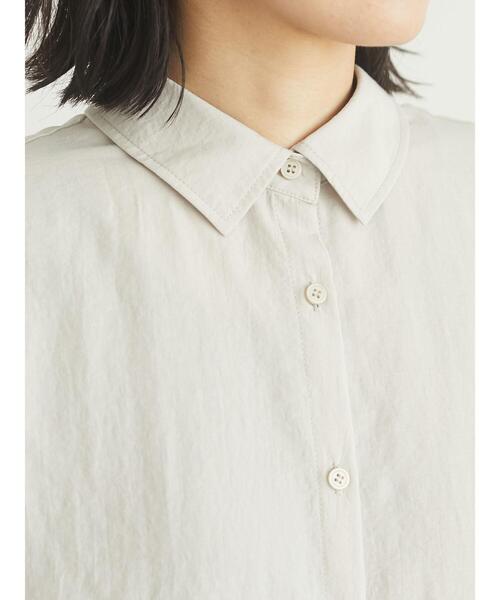 Green　Parks（グリーンパークス）の「さっと羽織りシャツ＊（シャツ/ブラウス・レディース・チャコールグレー/イエロー/グレイッシュベージュ・FREE）」の12枚目の写真