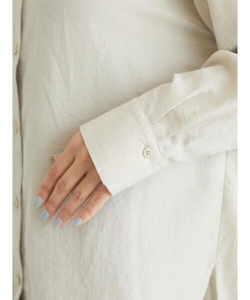 Green　Parks（グリーンパークス）の「さっと羽織りシャツ＊（シャツ/ブラウス・レディース・チャコールグレー/イエロー/グレイッシュベージュ・FREE）」の13枚目の写真