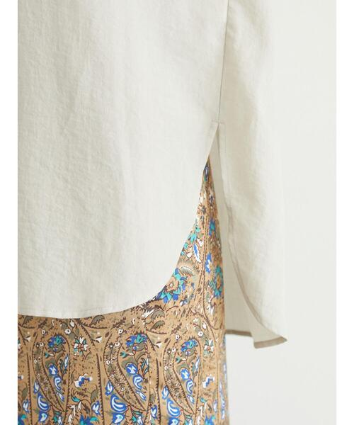 Green　Parks（グリーンパークス）の「さっと羽織りシャツ＊（シャツ/ブラウス・レディース・チャコールグレー/イエロー/グレイッシュベージュ・FREE）」の14枚目の写真