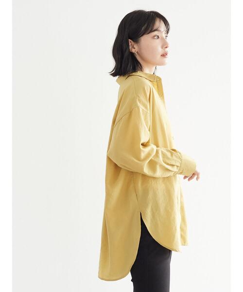 Green　Parks（グリーンパークス）の「さっと羽織りシャツ＊（シャツ/ブラウス・レディース・チャコールグレー/イエロー/グレイッシュベージュ・FREE）」の15枚目の写真