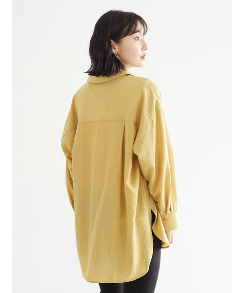 Green　Parks（グリーンパークス）の「さっと羽織りシャツ＊（シャツ/ブラウス・レディース・チャコールグレー/イエロー/グレイッシュベージュ・FREE）」の16枚目の写真