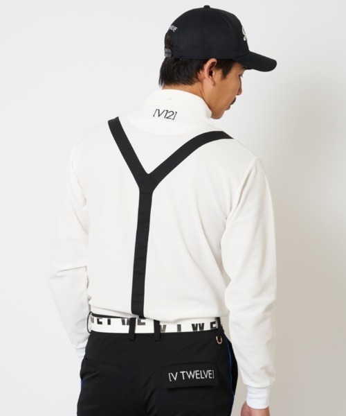 V12（ヴィ トゥエルヴ）の「L/S FAKE TIE（ポロシャツ・メンズ・ホワイト/ブラック・S/XL/L/M）」の4枚目の写真