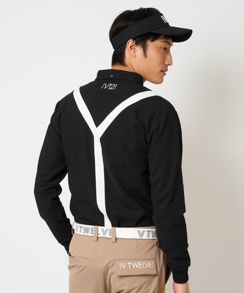 V12（ヴィ トゥエルヴ）の「L/S FAKE TIE（ポロシャツ・メンズ・ホワイト/ブラック・S/XL/L/M）」の11枚目の写真