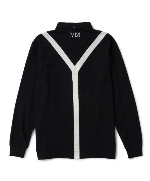 V12（ヴィ トゥエルヴ）の「L/S FAKE TIE（ポロシャツ・メンズ・ホワイト/ブラック・S/XL/L/M）」の7枚目の写真