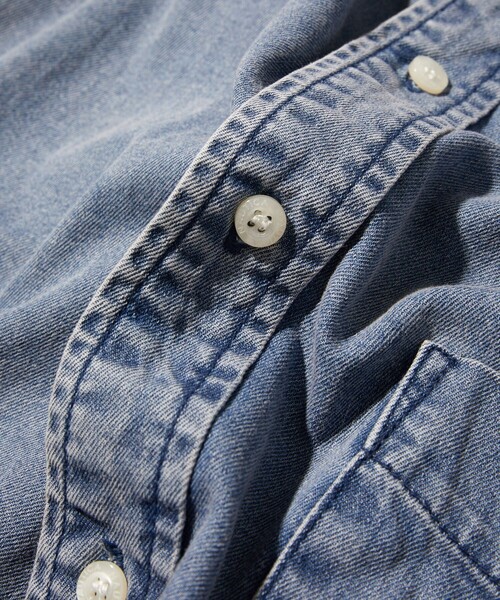 NAUTICA（ノーティカ）の「NAUTICA/ノーティカ Regular Denim BD Shirts “Sail”（シャツ/ブラウス・メンズ・ネイビー・MEDIUM/LARGE/X-LARGE/XX-LARGE）」の10枚目の写真