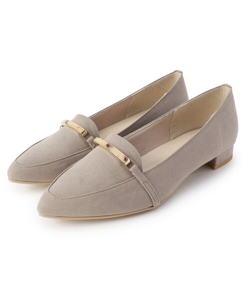 ESPERANZA(エスペランサ)の「◆ビット付フラットパンプス(パンプス・レディース・ブラック/ブラウン系/こしょう色系・22.5cm/23.5cm/24.5cm/23.0cm/24.0cm/25.0cm/21.5cm/22.0cm)」の3枚目の写真