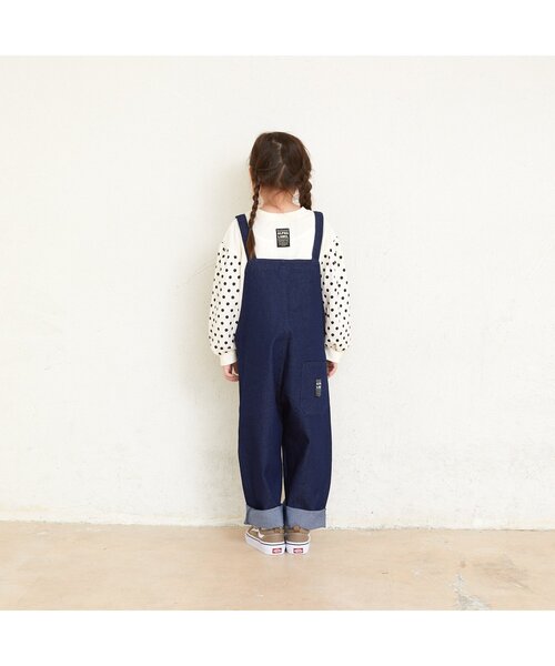 ALPHA LABEL（アルファーレーベル）の「AL 天竺袖ドットプリントパフTシャツ（Tシャツ/カットソー・キッズ・チャコール/オフホワイト/ピンク・150/120/140/100/110/130/90）」の11枚目の写真