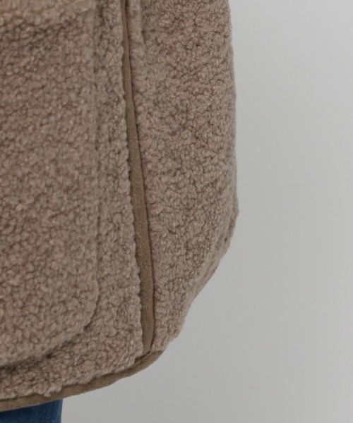 LOWRYS FARM（ローリーズファーム）の「パイピングボアジャケット　214890（ブルゾン・レディース・パープル/ブラウン/グリーン/アイボリー・FREE）」の15枚目の写真