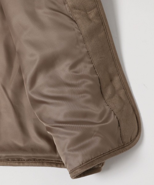 LOWRYS FARM（ローリーズファーム）の「パイピングボアジャケット　214890（ブルゾン・レディース・パープル/ブラウン/グリーン/アイボリー・FREE）」の6枚目の写真