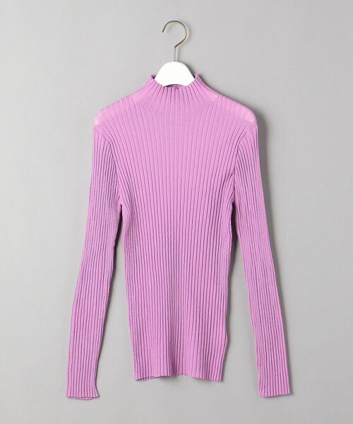 BEAUTY&YOUTH UNITED ARROWS（ビューティーアンドユースユナイテッドアローズ）の「BY ランダムリブ タートルネックニット -ウォッシャブル-（ニット/セーター・レディース・ライラック/ブラック/オフホワイト・FREE）」の22枚目の写真