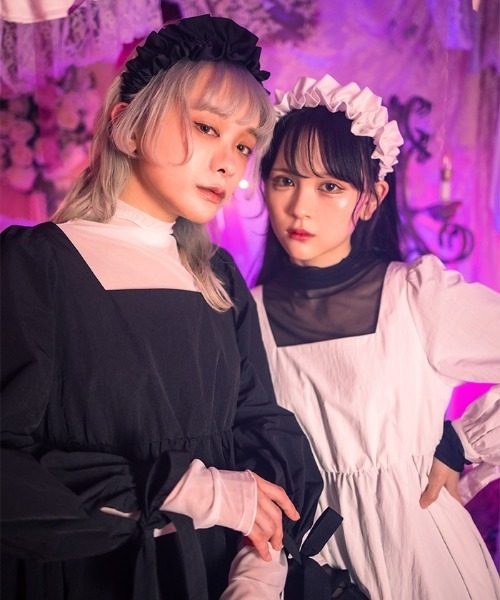 FickleBebe（フィクルベベ）の「サテンフリルカチューシャ