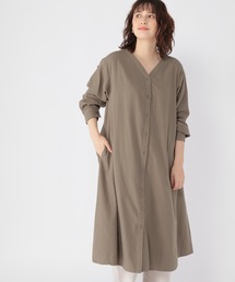 studio CLIP | ダブルフロントVネックフレアワンピース(ワンピース)