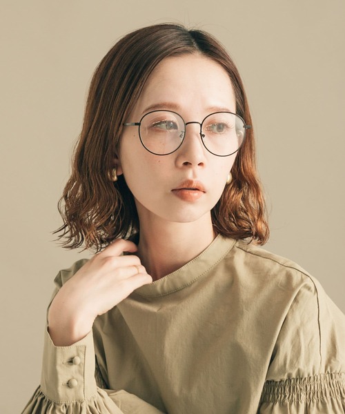 SMELLY(スメリー)の「ダテメガネA(メガネ・レディース・ブラック/シルバー・-)」の10枚目の写真