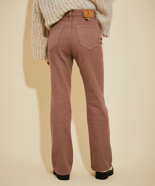 CIMARRON（シマロン）の「<春まで使える><21AW新作>【CIMARRON JEANS for MADEMOISELLE】別注フレアデニム（デニムパンツ・レディース・ネイビー/グリーン系その他/ピンク系その他2/グレー/ブルー/キナリ・38/36/34）」の11枚目の写真