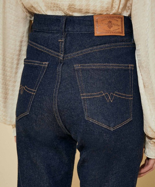 CIMARRON（シマロン）の「<春まで使える><21AW新作>【CIMARRON JEANS for MADEMOISELLE】別注フレアデニム（デニムパンツ・レディース・ネイビー/グリーン系その他/ピンク系その他2/グレー/ブルー/キナリ・38/36/34）」の8枚目の写真