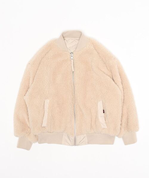 LOVETOXIC（ラブトキシック）の「リバーシブルMA1（ブルゾン・キッズ・ブラック/ブラウン/カーキ/ベージュ・S/M/L/SS）」の8枚目の写真