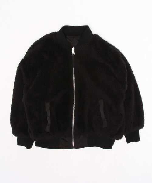 LOVETOXIC（ラブトキシック）の「リバーシブルMA1（ブルゾン・キッズ・ブラック/ブラウン/カーキ/ベージュ・S/M/L/SS）」の9枚目の写真
