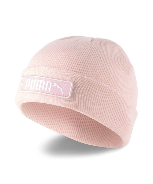 PUMA（プーマ）の「PUMA プーマ キッズ プーマ クラシック カフ ビーニー ジュニア（ニットキャップ/ビーニー・キッズ・ブラック/ライトピンク・フリー）」の2枚目の写真