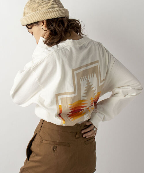 PENDLETON(ペンドルトン)の「【WEB限定】【PENDLETON/ペンドルトン】バックプリントロングスリーブティー ロンT(Tシャツ/カットソー・メンズ・ブラック/オフホワイト/ベージュ/ターコイズブルー/グレー/レッド・MEDIUM/LARGE)」の16枚目の写真