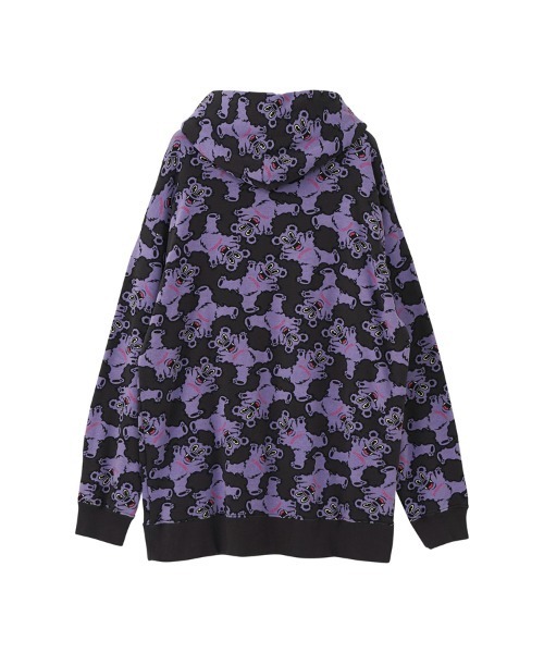 HYSTERIC GLAMOUR（ヒステリックグラマー）の「FIRE BEAR柄 オーバーサイズパーカー（パーカー・レディース・ホワイト/チャコールグレー/グレー・FREE）」の9枚目の写真