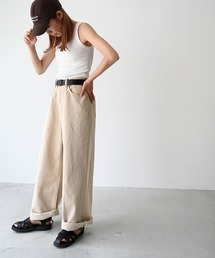 CANAL JEAN | El mar(エルマール) コットンツイルワイドパンツ(その他パンツ)