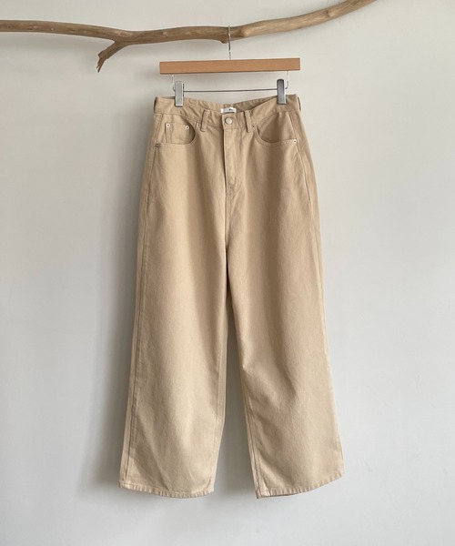 CANAL JEAN（キャナルジーン）の「El mar(エルマール) コットンツイルワイドパンツ（その他パンツ・レディース・ベージュ・ONE SIZE）」の7枚目の写真