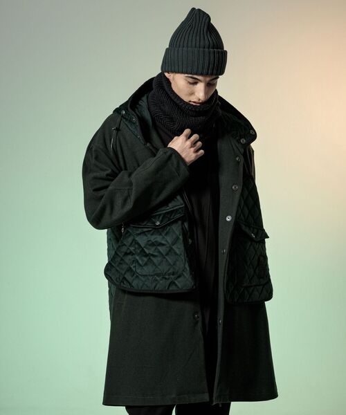 C DIEM(カルペディエム)の「C DIEM(カルペディエム) QUILTING MOUNTIAN PARKA マウンテンパーカー(MSO-21017)(ステンカラーコート・メンズ・ブラック・SMALL/MEDIUM/LARGE)」の7枚目の写真