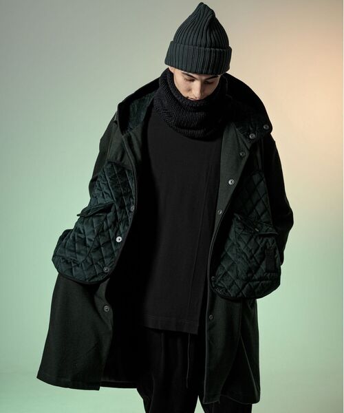 C DIEM(カルペディエム)の「C DIEM(カルペディエム) QUILTING MOUNTIAN PARKA マウンテンパーカー(MSO-21017)(ステンカラーコート・メンズ・ブラック・SMALL/MEDIUM/LARGE)」の10枚目の写真