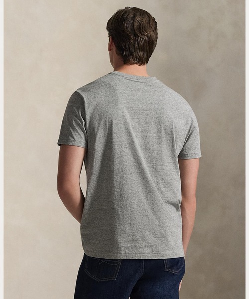 POLO RALPH LAUREN(ポロ ラルフ ローレン)の「クラシック フィット ジャージー Vネック Tシャツ(Tシャツ/カットソー・メンズ・グレー系・L/M/XXL/XL/XS/S)」の4枚目の写真